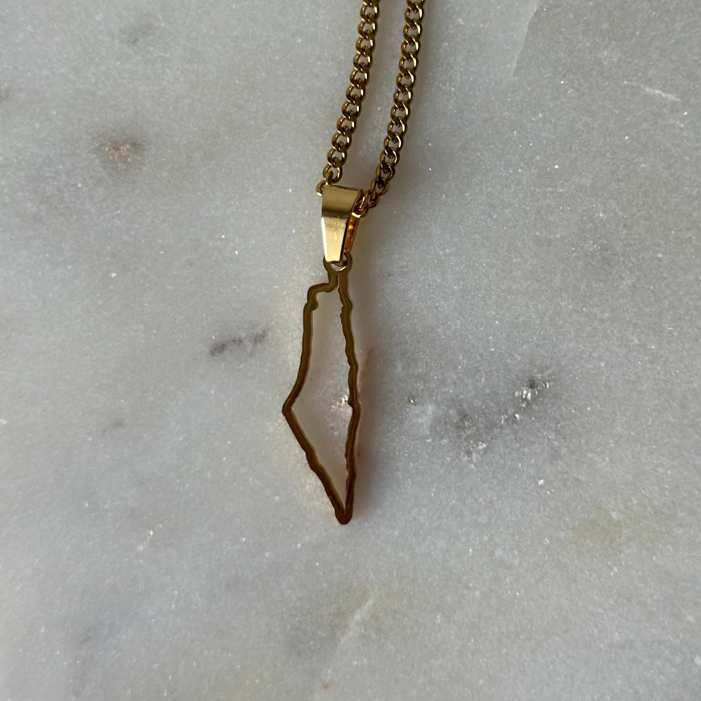PALESTINE MAP NECKLACE