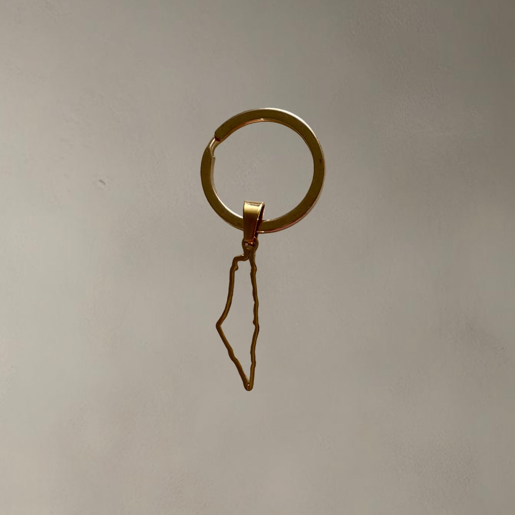PALESTINE MAP KEY/BAG CHAIN