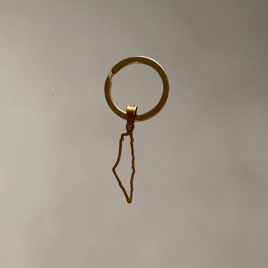 PALESTINE MAP KEY/BAG CHAIN
