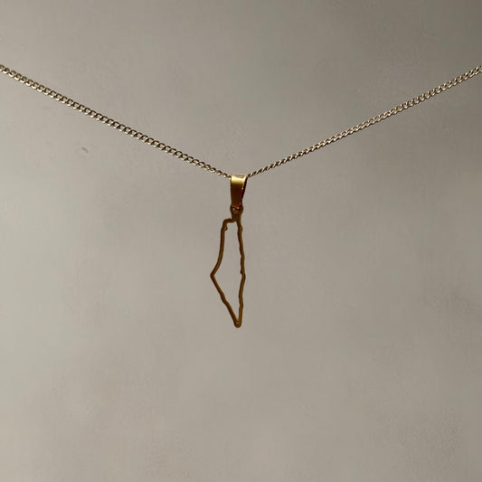 PALESTINE MAP NECKLACE